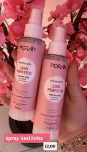 Spray anti frizz Liso perfeito Poran